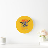 HOME DECOR MANIPULATE LESSONS LEARN WALL CLOCK ラウンド壁時計 (ホーム)