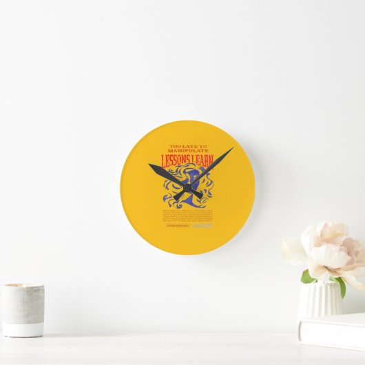 HOME DECOR MANIPULATE LESSONS LEARN WALL CLOCK  ラウンド壁時計 (ホーム)