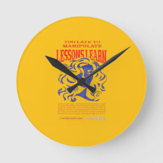 HOME DECOR MANIPULATE LESSONS LEARN WALL CLOCK  ラウンド壁時計