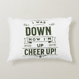 HOME DECOR NOW I'M UP CHEER UP ACCENT PILLOW  アクセントクッション