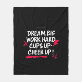 HOME DREAM BIG CHEER UP FLEECE BLANKET  フリースブランケット