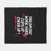 HOME DREAM BIG CHEER UP FLEECE BLANKET  フリースブランケット (正面(横))