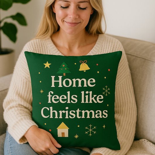 Home Feels Like Christmas | Cozy Holiday  クッション