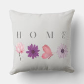 HOME Floral Butterfly with Pastel Accents クッション (裏面)