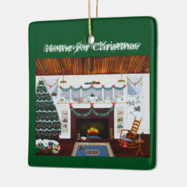 「Home for Christmas」オーナメント セラミックオーナメント