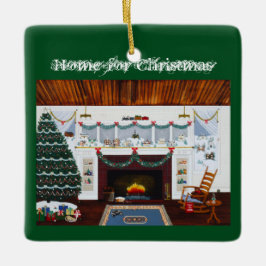 「Home for Christmas」オーナメント セラミックオーナメント