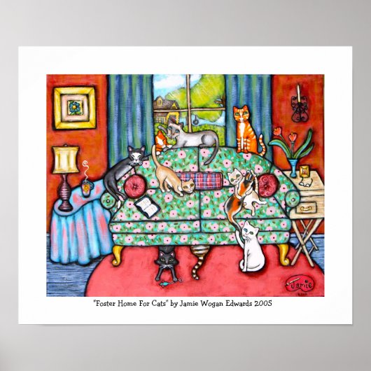 Home For Foster Cats by Jamie Wogan Edwards ポスター (正面)