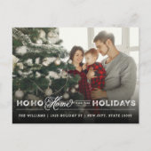 Home For The Holidays写真を移動する告知 シーズンポストカード (正面)