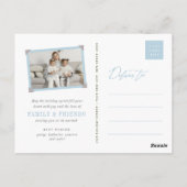 Home For The Holidays写真を移動する告知 ポストカード (裏面)