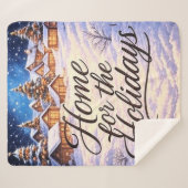 'Home for the Holidays'  シェルパブランケット (正面(横))