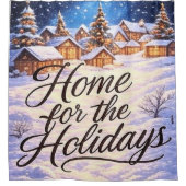 'Home for the Holidays' シャワーカーテン (正面)