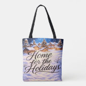 'Home for the Holidays'  トートバッグ (裏面)