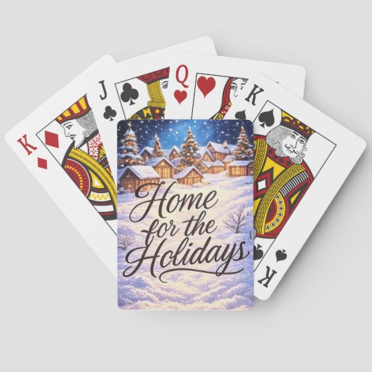 'Home for the Holidays' Classic Playing Cards トランプ (裏面)