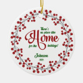 Home for the Holidays Companyロゴ セラミックオーナメント (正面)