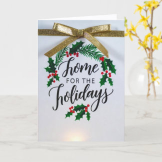 'Home for the Holidays' Folded Greeting Card カード
