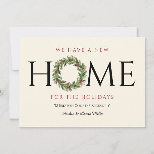 Home For The Holidays Greeting Card シーズンカード (正面)
