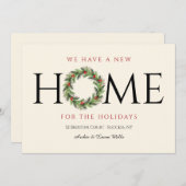 Home For The Holidays Greeting Card シーズンカード (正面/裏面)