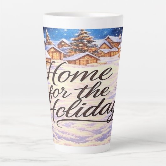 'Home for the Holidays' Latte Mug カフェラテマグ (正面)