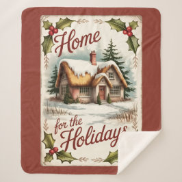 Home For The Holidays Sherpa Blanket  シェルパブランケット