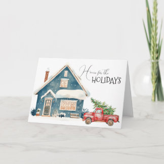 Home for the Holidays Truck with Tree シーズンカード
