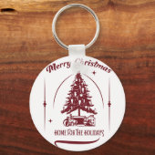 Home For the Holidays Vintage Design キーホルダー (裏面)