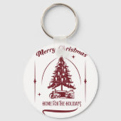 Home For the Holidays Vintage Design キーホルダー (裏面)