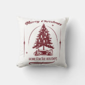 Home For the Holidays Vintage Design クッション (正面)
