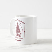 Home For the Holidays Vintage Design コーヒーマグカップ (正面左)