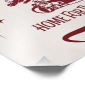 Home For the Holidays Vintage Design フォトプリント (角)