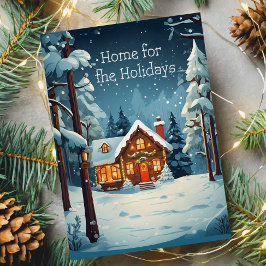 Home for the Holidays Winter Christmas Card シーズンカード