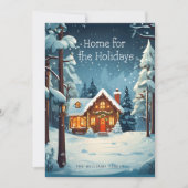Home for the Holidays Winter Christmas Card シーズンカード (正面)