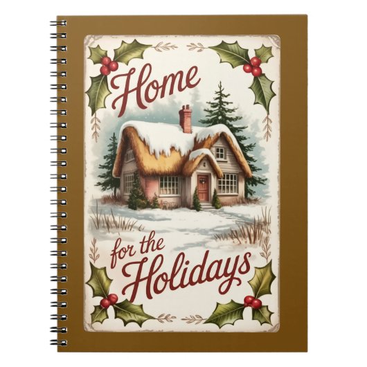 Home For The Holidays Winter Notebook ノートブック (正面)
