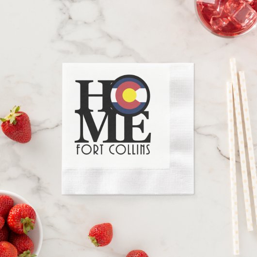 HOME Fort Collins 縁ありカクテルナプキン (インサイチュ)
