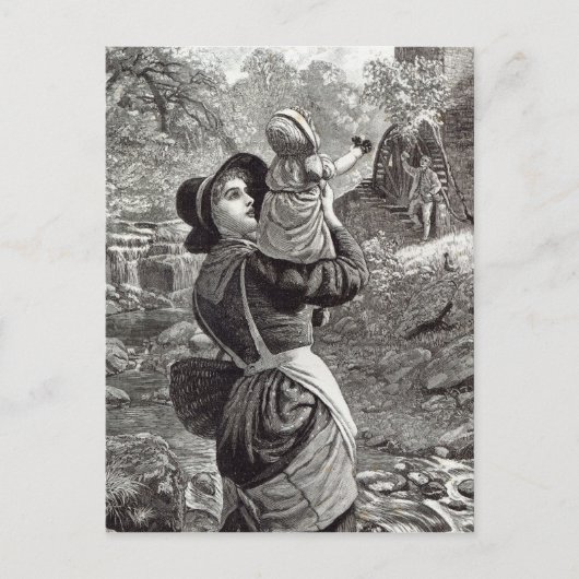 Home from Market, from 'Leisure Hour', 1888 ポストカード (正面)