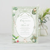 Home Grown & Almost Here Vegetable Baby  招待状 (スタンド正面)