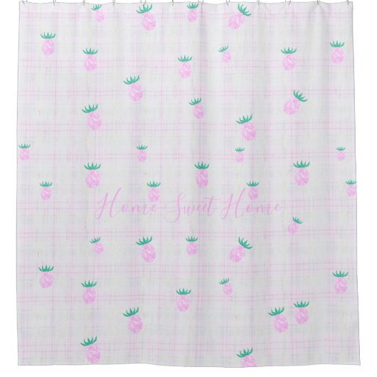 Home Grown Pineapples シャワーカーテン (正面)