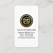 Home Handyman Tools On Wood  名刺 (裏面)