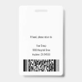 Home Health Aide/認定ナースAide Photo ID バッジ (裏面)