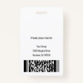 Home Health Aide/認定ナースAide Photo ID バッジ (裏面)