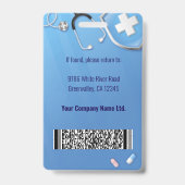 Home Health Aide Certified Nurse Aide Photo ID バッジ (裏面)