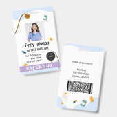 Home Health Aide / Certified Nurse Aide Photo ID バッジ (表裏)