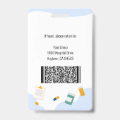 Home Health Aide / Certified Nurse Aide Photo ID バッジ (裏面)