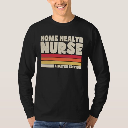 Home Health Nurse Retro Vintage Style Tシャツ (正面)