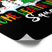 Home Health Nurse Squad Reindeer Gingerbread Chris ポスター (角)