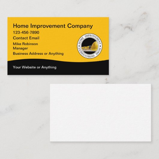 Home Improvement And Renovations 名刺 (正面/裏面)