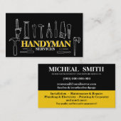 Home improvement and repair handyman services 名刺 (正面/裏面)