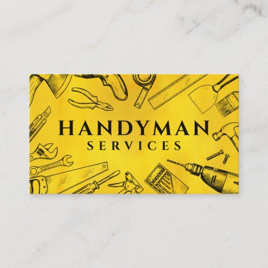 Home improvement and repair handyman services 名刺 (正面)