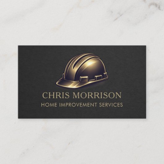 Home Improvement Services Hard Hat Professional 名刺 (正面)