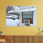 Home in Winter Stretted Canvas Print キャンバスプリント (インサイチュ (リビング))