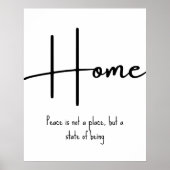 Home Inspirational Quote Wall Print ポスター (正面)
